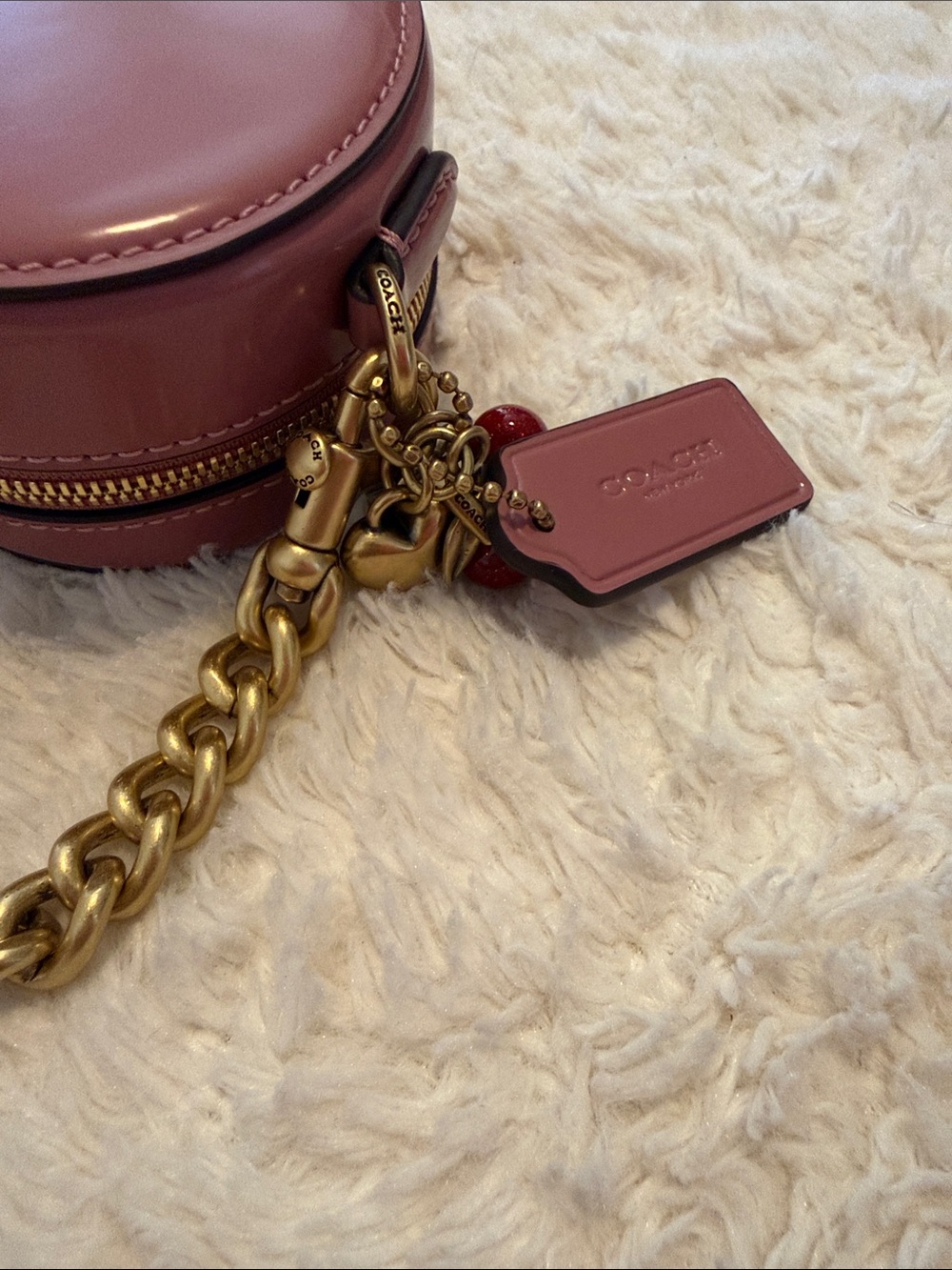 COACH Heart Crossbody Bag 14
With Charms spazzolato Peony pink - Picture 7 of 13